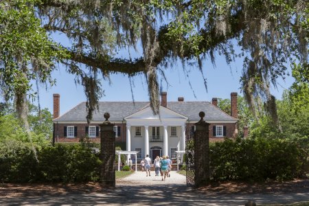 Het woonhuis op de Boone Hall plantage